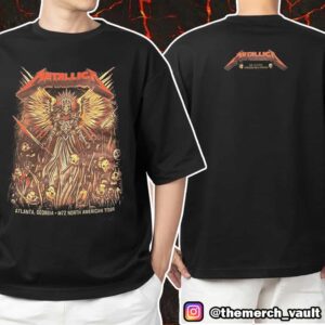 Metallica M72 ATL June 3 2025 North American Tour At Mercedes Benz Stadium Atlanta GA Poster Show Design Artwork By Dave Quiggle Two Sides Unisex T-Shirt Merchandise