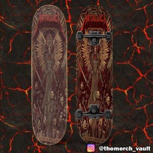 Metallica M72 ATL June 3 2025 World Tour At Mercedes Benz Stadium Atlanta GA Poster Show Design Artwork By Dave Quiggle Skateboard Event Deck