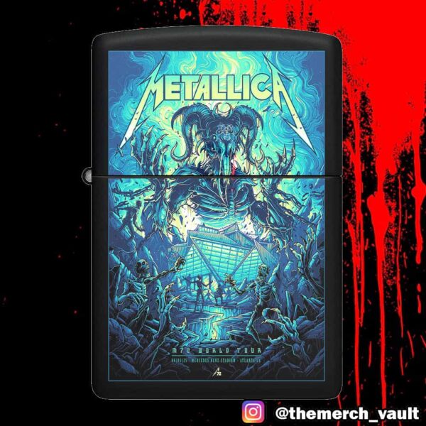 Metallica M72 ATL Pop Up Exclusive Poster Artwork Design By Dan Mumford World Tour June 3 2025 At Mercedez Benz Stadium Atlanta GA Lighter Box