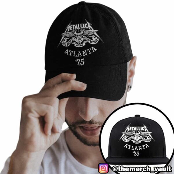 Metallica M72 ATL World Tour 2025 Full Speed Or Nothing Est 1981 Logo Atlanta ’25 Hat-Cap-Snapback Merch