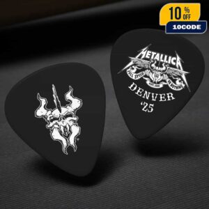 Metallica M72 Denver 2025 North American Tour Full Speed Or Nothing Est 1981 Logo Guitar Pick