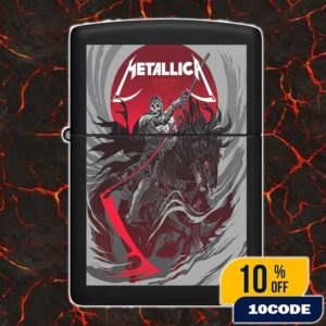 Metallica M72 Denver June 27-29 2025 North American Tour Poster Pop-Up Event At Empower Field At Mile High Design Artwork By Becky Cloonan Lighter Box