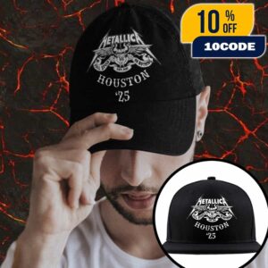 Metallica M72 Houston 2025 North American Tour Full Speed Or Nothing Est 1981 Logo Merch Hat-Cap-Snapback