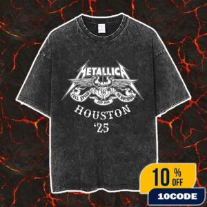 Metallica M72 Houston 2025 North American Tour Full Speed Or Nothing Est 1981 Logo Washed Unisex T-Shirt