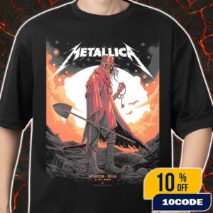 Metallica M72 Houston Exclusive Pop-Up Shop Poster Artwork By Luke Preece For Texas June 14 2025 At NRG Stadium North American Tour Merch Unisex T-Shirt