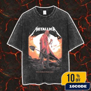 Metallica M72 Houston Exclusive Pop-Up Shop Poster Artwork By Luke Preece For Texas June 14 2025 At NRG Stadium North American Tour Vintage Washed Unisex T-Shirt