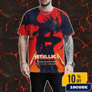 Metallica M72 Santa Clara Pop-Up Shop Poster Artwork By Vance Kelly North American Tour June 20-22 2025 At Levi’s Stadium California All Over Print Graphic T-Shirt, Hoodie