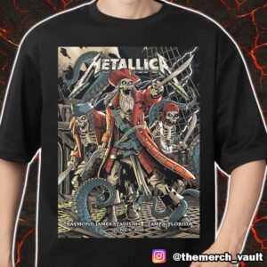 Metallica M72 Tampa Poster Show Design Artwork By Andrew Cremeans June 6 2025 North American Tour At Raymond James Stadium Tampa Florida Merch Unisex T-Shirt