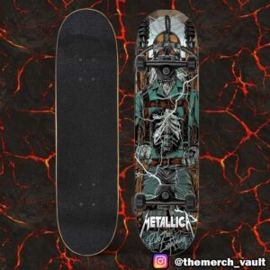 Metallica Metclub Art Series Artwork Poster Stern Pinball ReMastered Ride The Lightning Skateboard Event Deck
