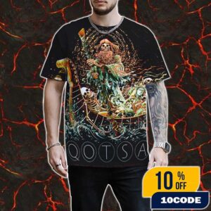 New Poster For Queens Of The Stone Age The End Is Nero Tour June 20 2025 At Madison Breese Stevens Field Artwork By milestsang All Over Print Graphic T-Shirt, Hoodie