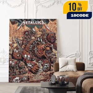 Night 1 Metallica M72 Denver No Repeat Weekend North American Tour June 27 2025 At Empower Field At Mile High Poster Event Artwork By Juan Ma Orozco Poster Canvas Home Decor