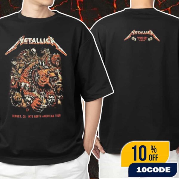 Night 1 Metallica M72 Denver No Repeat Weekend North American Tour June 27 2025 At Empower Field At Mile High Poster Event Tee Artwork By Juan Ma Orozco Unisex T-Shirt