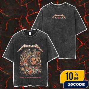 Night 1 Metallica M72 Denver No Repeat Weekend North American Tour June 27 2025 At Empower Field At Mile High Poster Event Tee Artwork By Juan Ma Orozco Washed T-Shirt