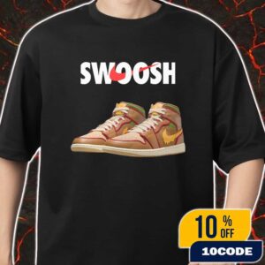 Nike Swoosh Logo Air Jordan 1 Mid SE Cheeseburger Summer BBQ Sneaker Merch Unisex T-Shirt
