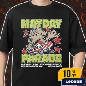 Official Band Merchandise Mayday Parade Live In Concert Merch June 14 2025 At Washington DC Unisex T-Shirt
