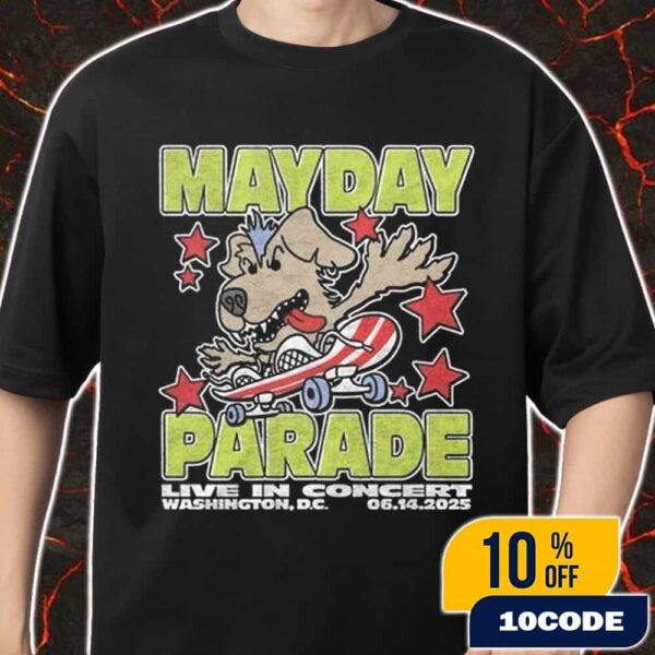 Official Band Merchandise Mayday Parade Live In Concert Merch June 14 2025 At Washington DC Unisex T-Shirt