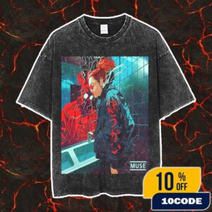 Official Muse Band Merch Poster Design Artwork Unravelling New Single June 20 2025 Vintage Washed Unisex T-Shirt