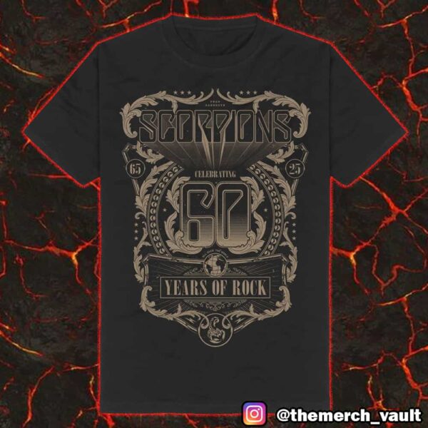 Official Scorpions European Tour 2025 Celebrating 60 Years Of Rock 1965-2025 Unisex T-Shirt