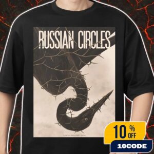 Official Screen Prints Russian Circles Band Poster Design Artwork By Vaderetro At Hellfest June 19-22 2025 At Clisson France Merch Unisex T-Shirt
