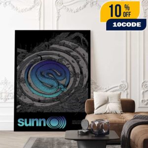 Official Screen Prints Sunn O))) At Hellfest June 19-22 2025 At Clisson France Poster Design Artwork By JOHRICE Poster Canvas Home Decor