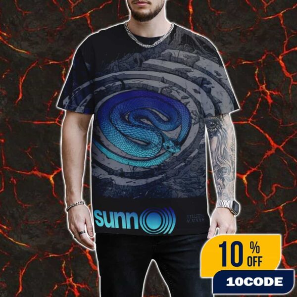 Official Screen Prints Sunn O))) Poster Design Artwork By JOHRICE At Hellfest June 19-22 2025 At Clisson France All Over Print Graphic T-Shirt, Hoodie