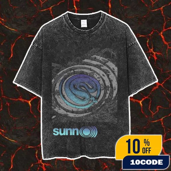Official Screen Prints Sunn O))) Poster Design Artwork By JOHRICE At Hellfest June 19-22 2025 At Clisson France Vintage Washed Unisex T-Shirt