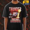 Oklahoma City Thunder 2025 NBA Finals Champions Double Dribble Roster Trophy Unisex New Arrivals T-Shirt