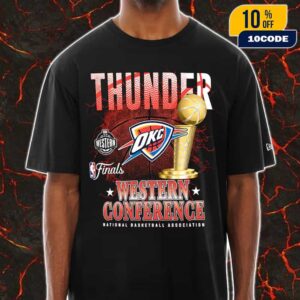 Oklahoma City Thunder New Era 2025 Western Conference NBA Finals Unisex T-Shirt