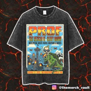 PROF That Mexican OT Danny Brown With Special Guests Travis Thompson And Grieves August 27 2025 At The Marymoor Seattle WA Vintage Washed Unisex T-Shirt