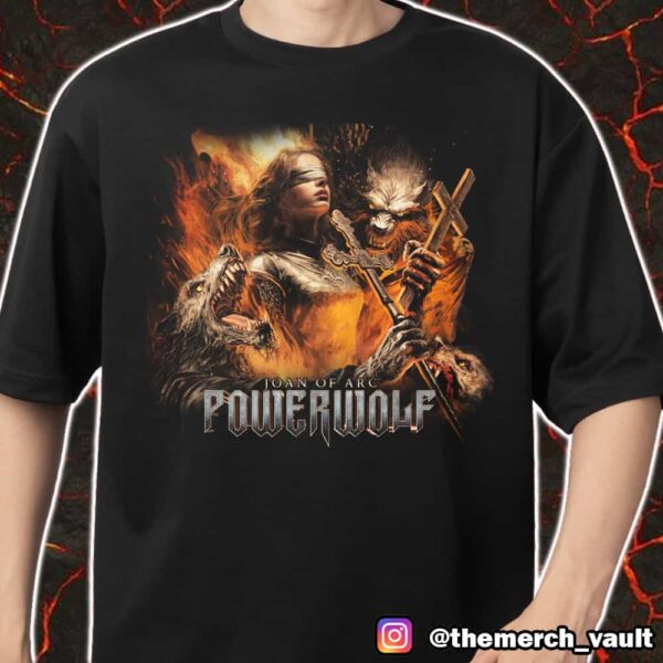 Powerwolf The Story Of Joan Of Arc New Video From Latest Album Wake Up The Wicked Official Artwork Merch Unisex T-Shirt