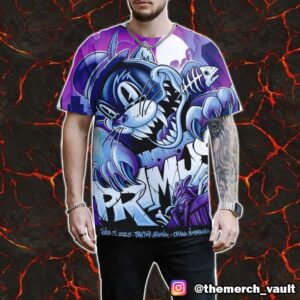 Primus Poster Show Artwork Design By Maxx242 June 3 2025 At Baxter Arena Omaha Nebraska All Over Print Graphic T-Shirt, Hoodie