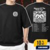 Death Angel Act III North American Tour 2025 With Toxic Holocaust x Lions At The Gate x Misfire Tour Dates Backprint Unisex T-Shirt Merchandise