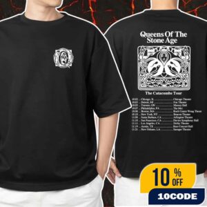 Queens Of The Stone Age The Catacombs Tour 2025 With Tour Dates Backprint Unisex T-Shirt Merchandise