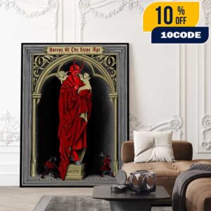 Queens Of The Stone Age The End Is Nero Tour June 10 2025 At Boston MA MGM Music Hall At Fenway Poster Show Limited Poster Canvas Home Decor