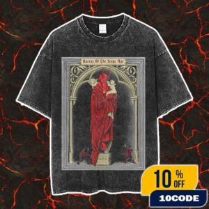 Queens Of The Stone Age The End Is Nero Tour June 10 2025 At Boston MA MGM Music Hall At Fenway Poster Show Limited Unisex Washed T-Shirt