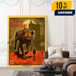 Queens Of The Stone Age The End Is Nero World Tour June 18 2025 At Cincinnati OH The Andrew J Brady Music Center Poster Artwork By Dido Peshev Poster Canvas Home Decor