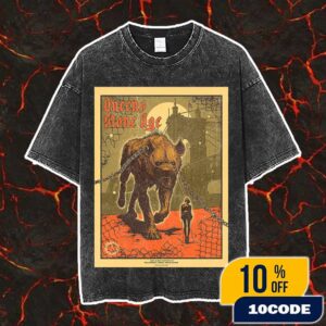 Queens Of The Stone Age The End Is Nero World Tour June 18 2025 At Cincinnati OH The Andrew J Brady Music Center Poster Artwork By Dido Peshev Washed T-Shirt