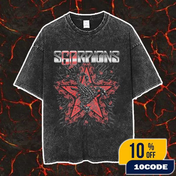 Scorpions Blowing In The Wind Vintage Washed Unisex T-Shirt