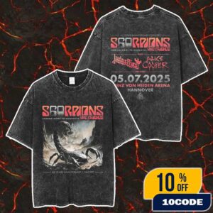 Scorpions Coming Home To Hannover And Friends 60 Years Anniversary Concert July 5 2025 At Heinz Von Heiden Arena Merch Unisex Two Sided Washed T-Shirt
