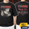 Coming Home To Europe 60 Years Of Scorpions Euro Tour 2025 With Tour Dates Backprint Unisex T-Shirt Merchandise