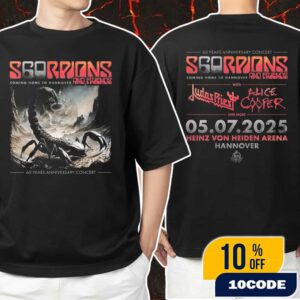 Scorpions Coming Home To Hannover And Friends 60 Years Anniversary Concert July 5 2025 At Heinz Von Heiden Arena Unisex T-Shirt Merchandise