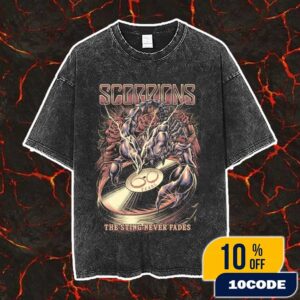 Scorpions The Sting Never Fades Vintage Washed Unisex T-Shirt