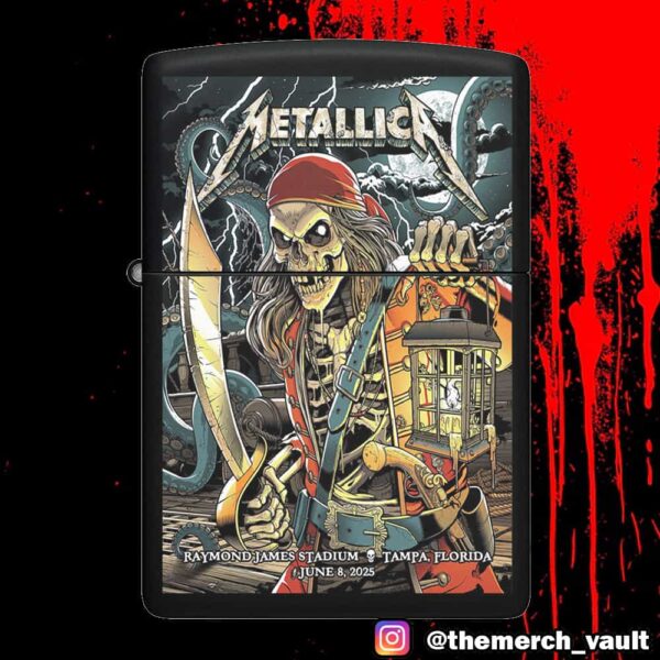 Second Night Metallica M72 Tampa No Repeat Weekend June 8 2025 North American Tour At Raymond James Stadium Poster Event Artwork By Andrew Cremeans Lighter Box