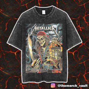 Second Night Metallica M72 Tampa No Repeat Weekend June 8 2025 North American Tour At Raymond James Stadium Poster Event Artwork By Andrew Cremeans Vintage Washed Unisex T-Shirt