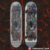 Metallica M72 Charlotte May 31 2025 North American Tour At Bank Of America Stadium Poster Event Artwork Design By NC Winters Skateboard Event Deck