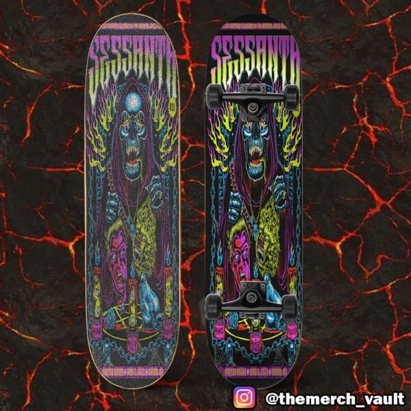 Sessanta V2.0 61st Birthday For Maynard James Keenan June 3 2025 At Baxter Arena Omaha NE Poster Show Artwork Design By AMY JEAN Skateboard Event Deck