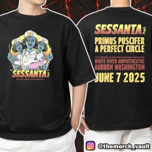 A Perfect Circle 61st Maynard James Keenan Birthday June 6 2025 Unicorn And Dragon Artwork Poster Event By Carin Cronacher At Cascades Amphitheater Unisex T-Shirt