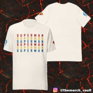 Superman 2025 Movie Collection DC Studios Logo Repeat Unisex T-Shirt