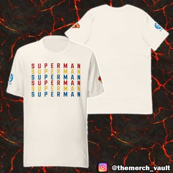 Superman 2025 Movie Collection DC Studios Logo Repeat Unisex T-Shirt