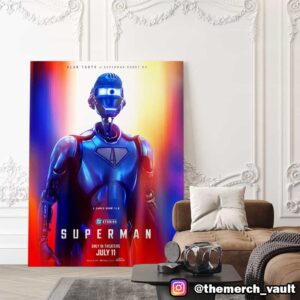 Superman Alan Tudyk Is Superman Robot 4 July 11 2025 DC Studios Poster Canvas Home Decor